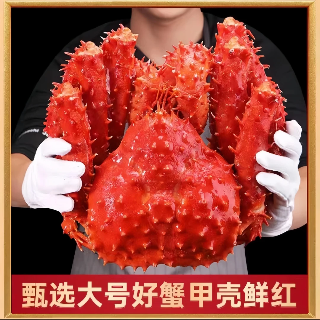 【保鲜保肥】智利帝王蟹 鲜活捕捞 熟冻帝王蟹 2.4-2.8斤顺丰包邮