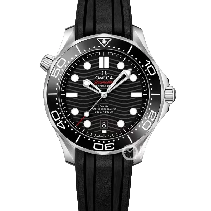 99新 Omega/欧米茄 拆单海马300黑胶/单表/42mm公价42600男