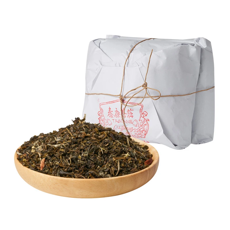 泰康茶庄【茉莉高沫】茉莉花茶 高碎 浓香型酽口茶叶天津传统纸包装