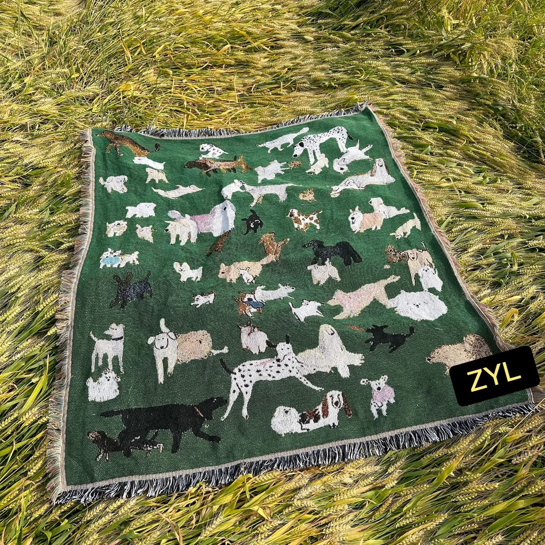 时梦也【性价比拉满】ins风手工加厚毛毯露营毯高品质编织