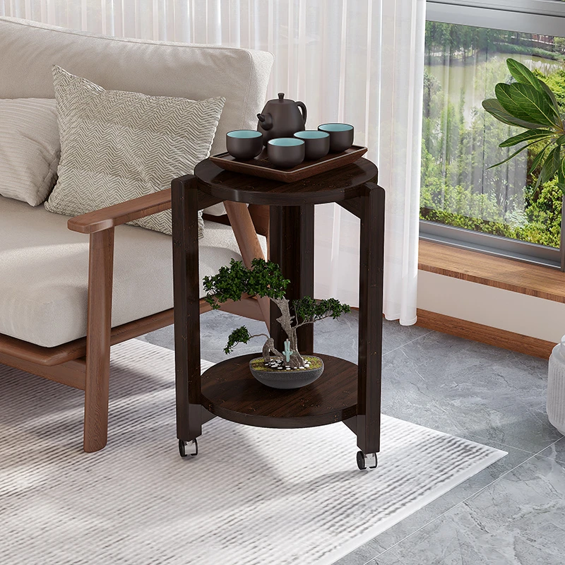 茶几客厅家用2024新款轻奢高级感可移动带轮小户型阳台茶台茶桌子