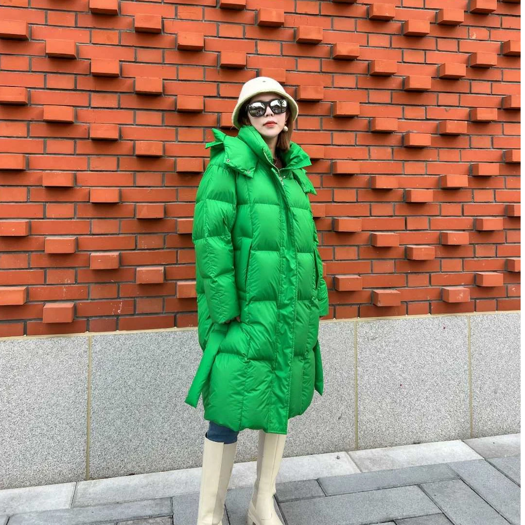 2024爆款秋冬外套宽松气质女款女士连帽韩版