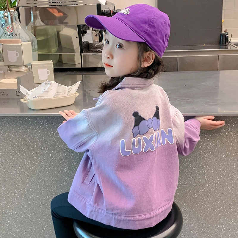 女童牛仔外套春秋款2025新款时髦洋气女孩宝宝春装儿童装春季衣服