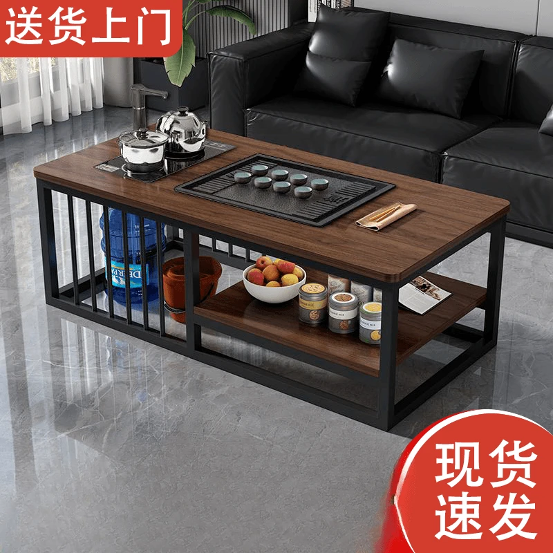 简约小户型茶台功夫茶几办公室中式茶桌客厅家用全自动泡茶一体桌