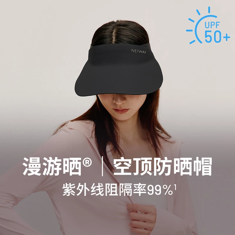 NEIWAI内外漫游晒空顶防晒帽遮阳帽儿童/成人户外夏