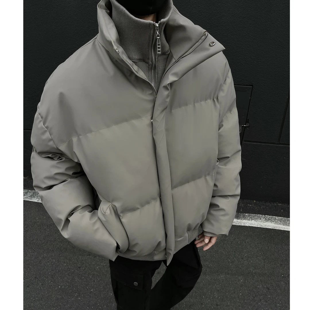 cleanfit美式高街短款棉服男冬季潮牌重磅青少年宽松休闲棉衣外套