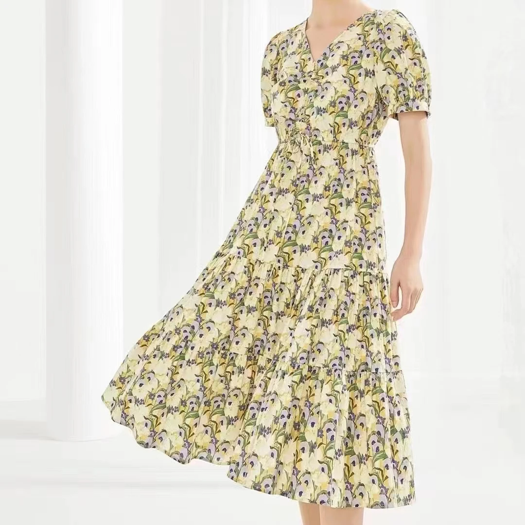 华衣曼 C101-150 上衣小香风休闲显瘦连衣裙春夏