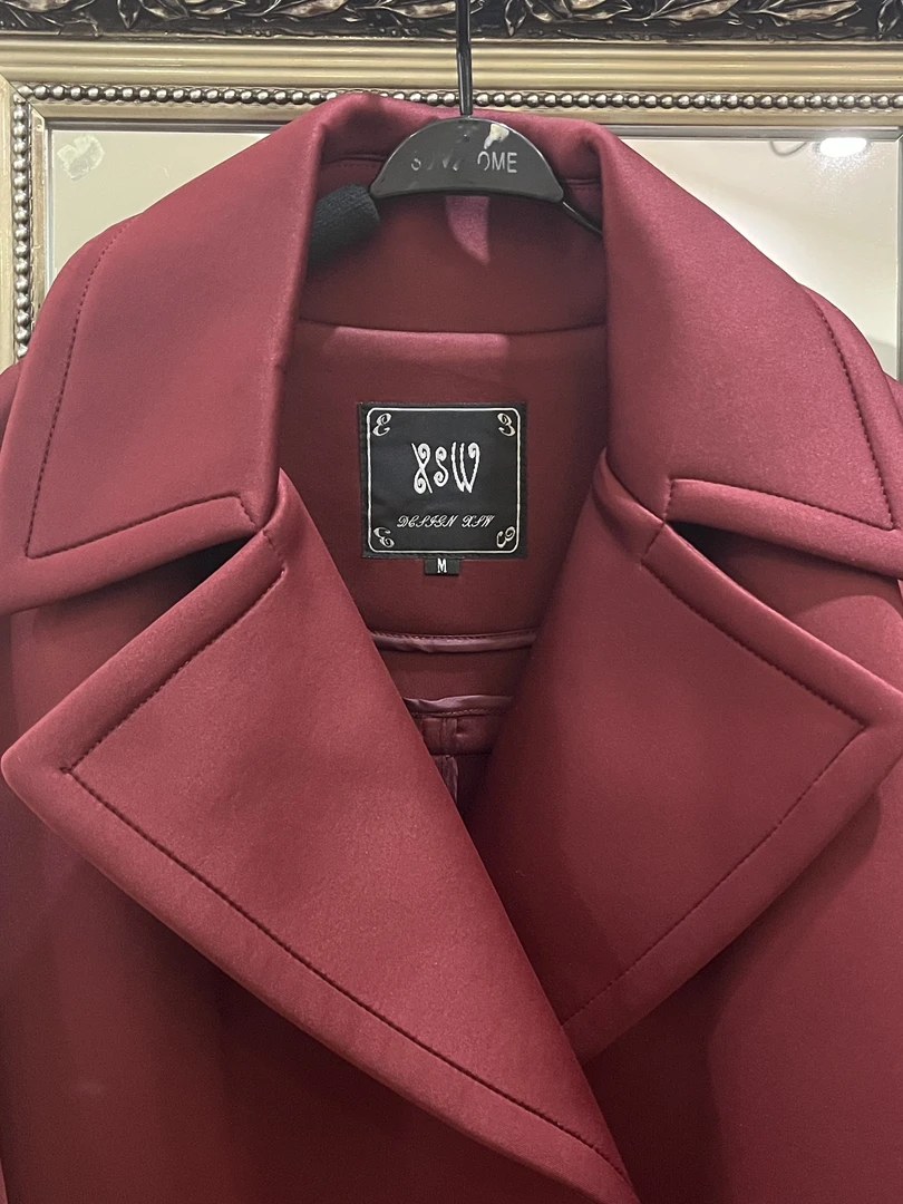 新思维太空棉西服领风衣