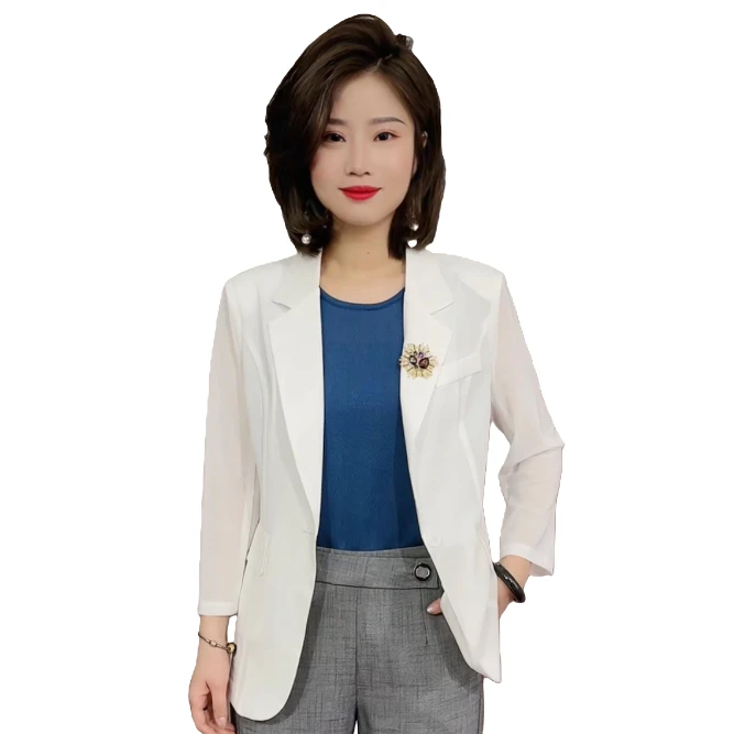 【轻奢防晒西服】西装177#设计感显瘦百搭四面弹百搭款