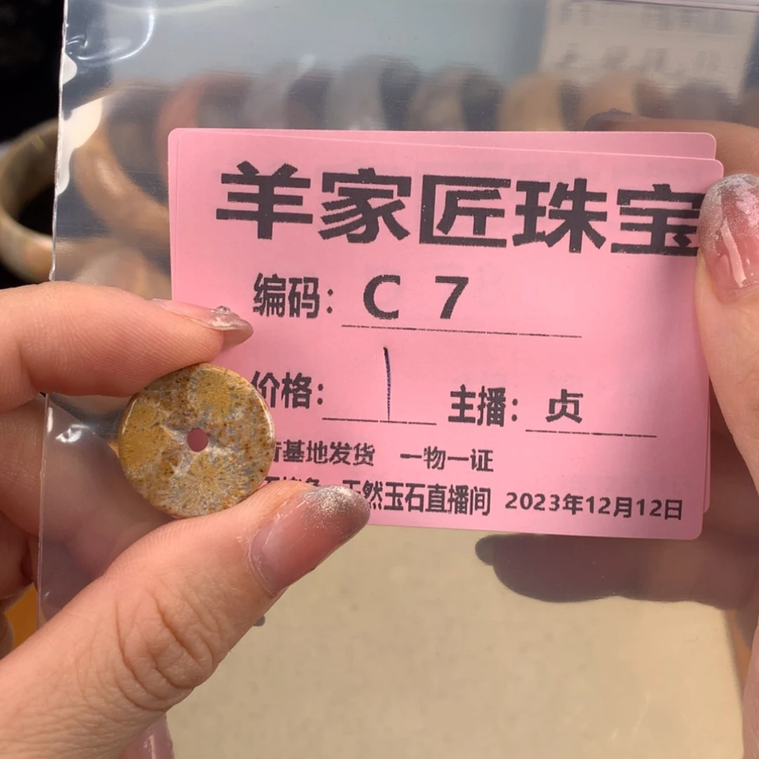 【闪购商品】硅化珊瑚（珊瑚玉）吊坠(不含链)未镶嵌风*c 7