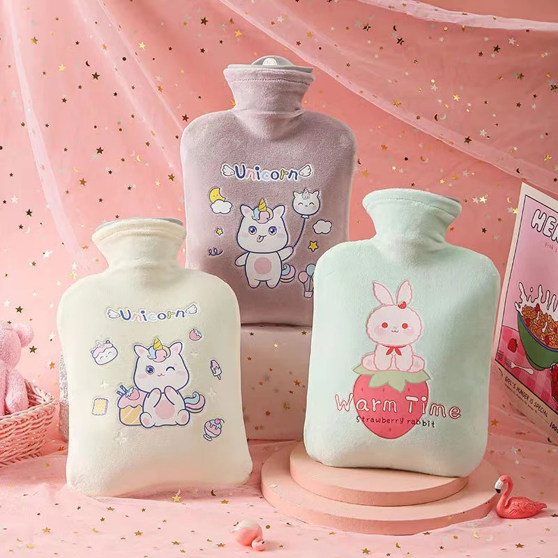 热水袋注水加厚防爆暖腰热敷宫腹肚子暖手宝大小号女学生毛绒可爱