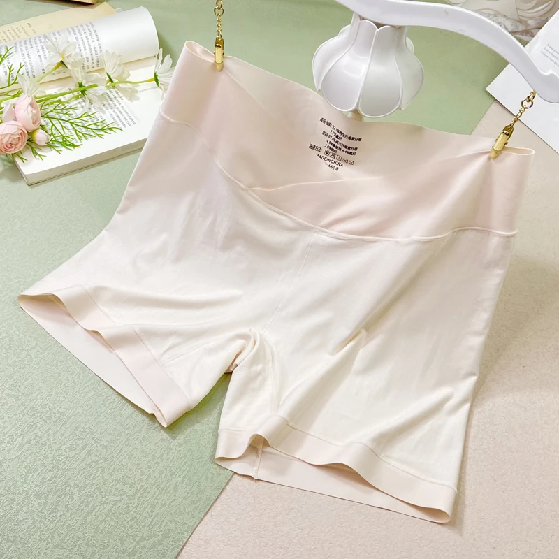 A类莫代尔低腰孕妇打底裤无痕加内裆夏季薄款防走光安全裤孕妇裤