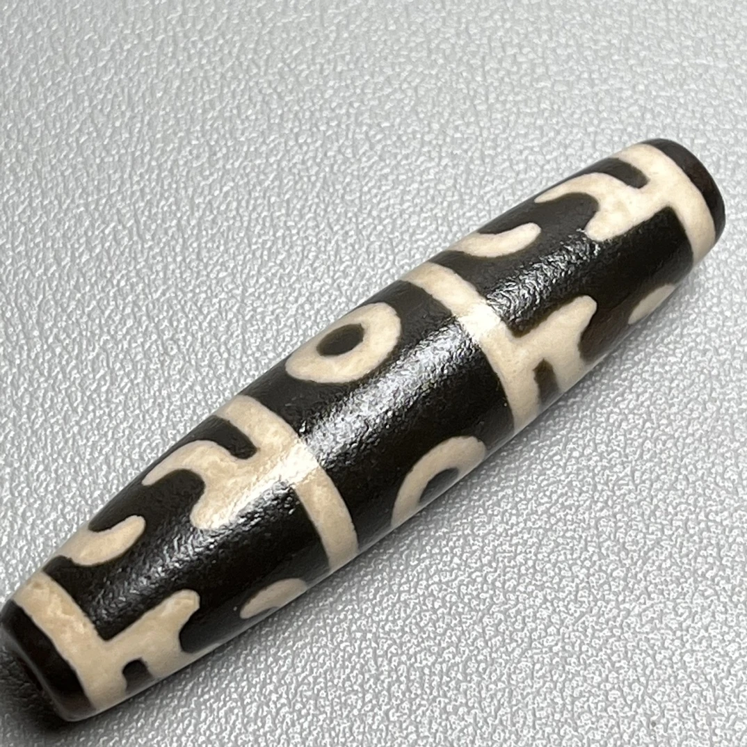 藏式天然玛瑙包浆莲师三眼古珠百搭时尚男女款精美吊坠挂件配绳子