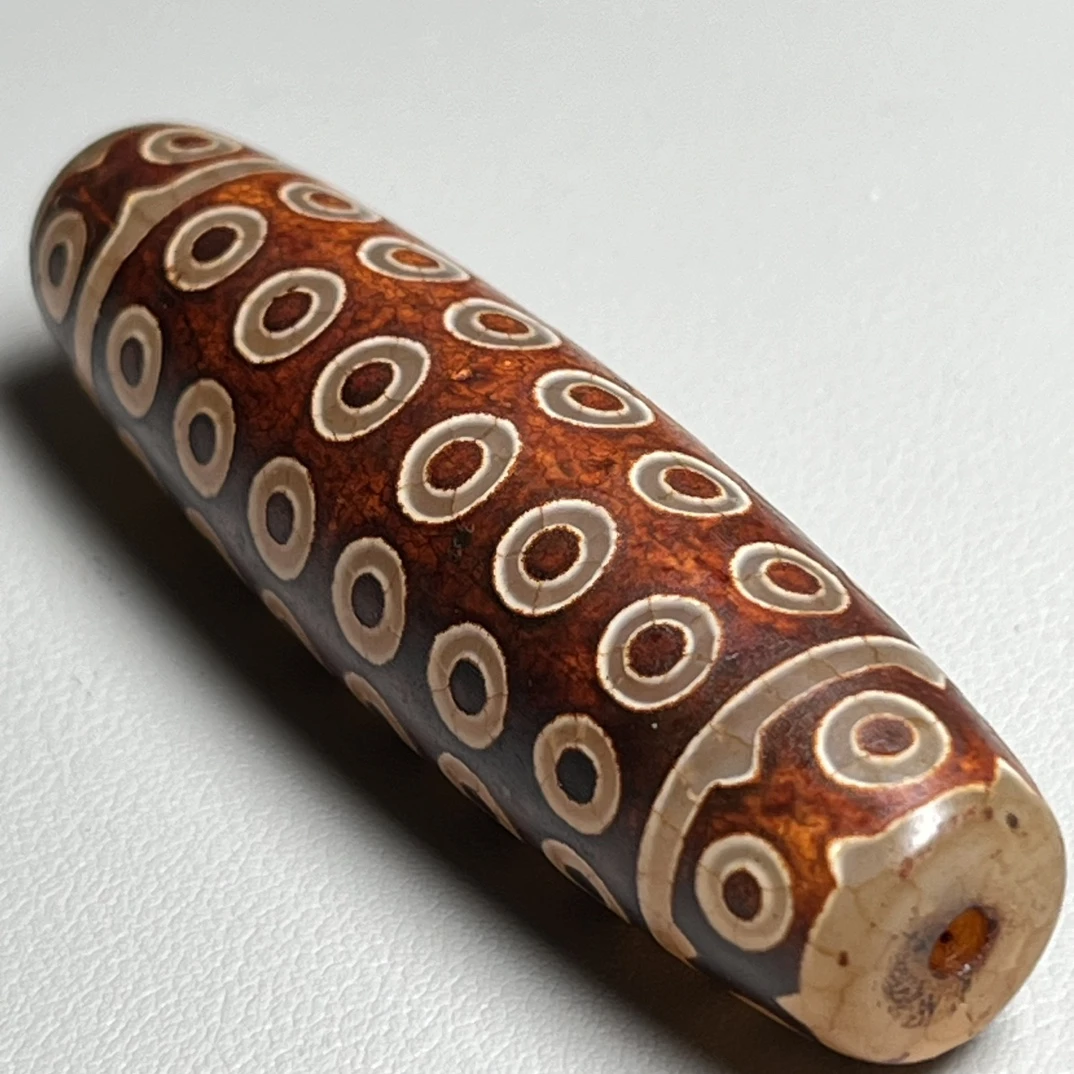 藏式天然玛瑙粗尺五十八眼古珠百搭时尚男女款精美吊坠挂件配绳子