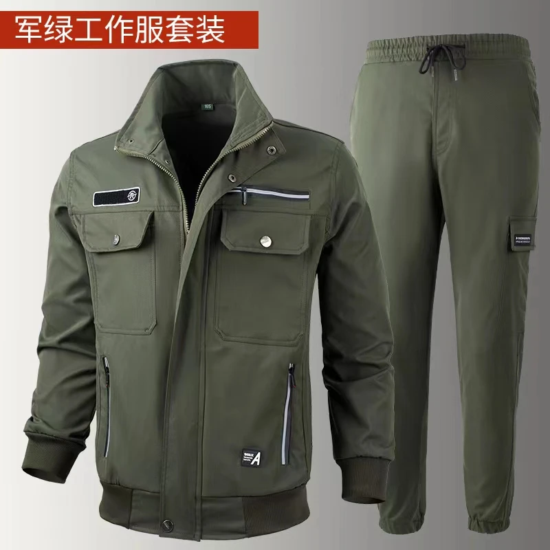 636春夏防风速干户外套装耐磨耐脏工作服休闲大码多口袋长裤长袖