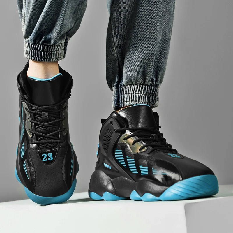 潮动乐大码男鞋运动鞋2023新款秋冬款青少年球鞋464748男款加绒