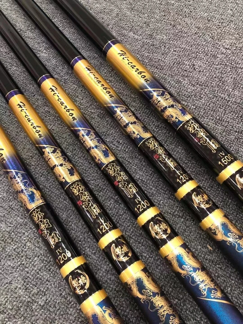 传统鱼竿传统钓竿高碳素长节钓鱼短节打窝杆炮竿12米15米炮杆