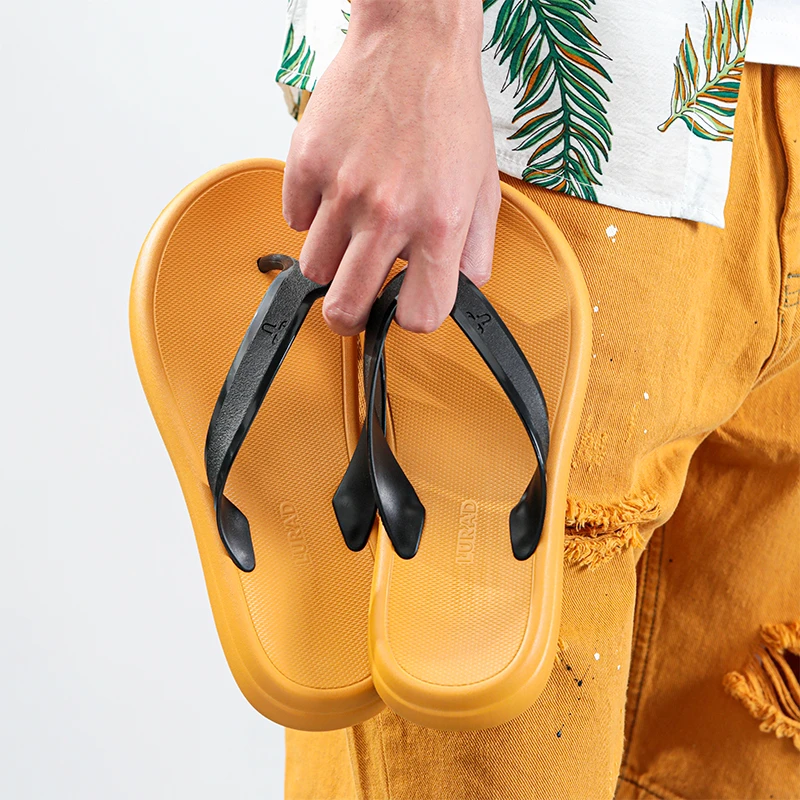 靓蒂芬时尚拖鞋人字拖男夏百搭户外度假沙滩防滑平底低跟夹脚外穿