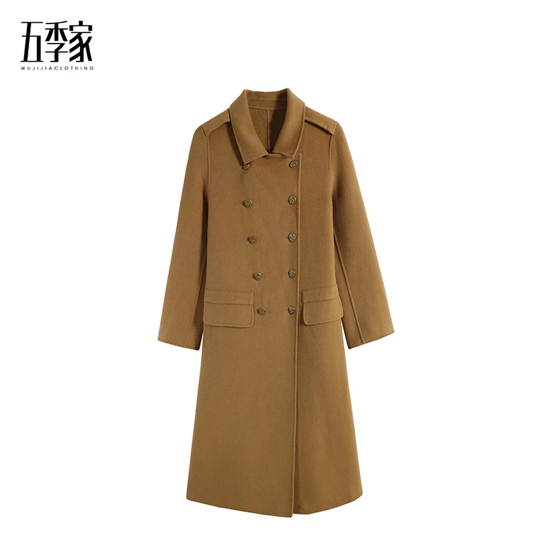 大码胖妹妹遮肉气质显瘦中长款时尚毛呢外套 ZL25360