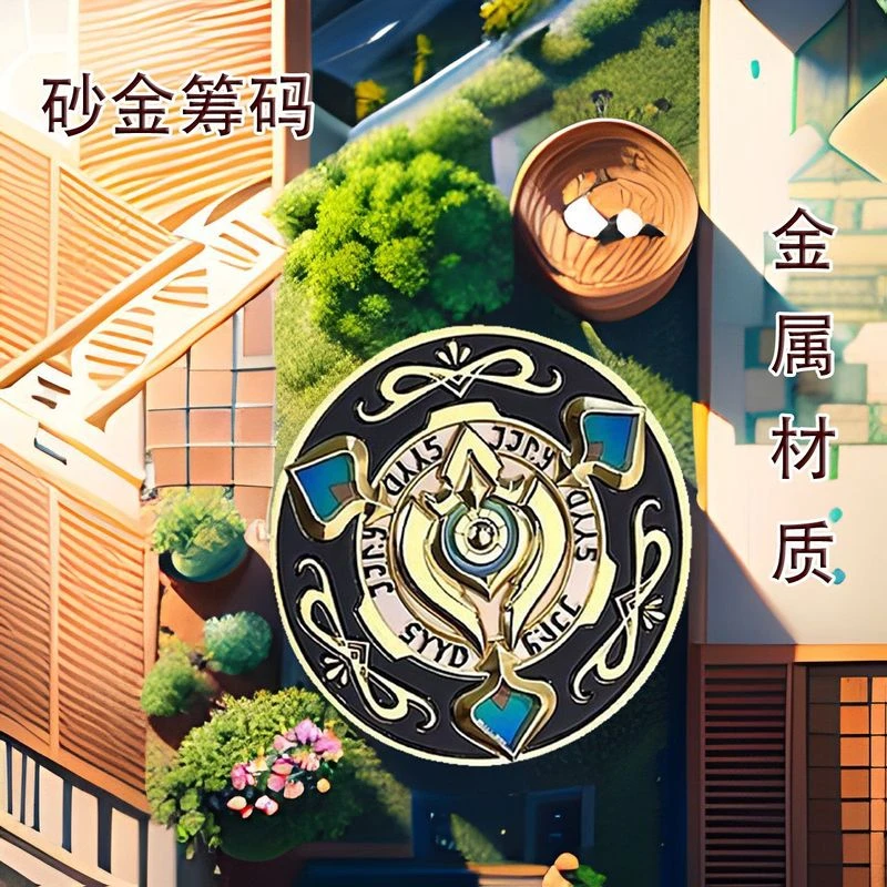 合金胸针 新款金属崩坏星穹铁道砂金筹码道具游戏cos配件同人周边