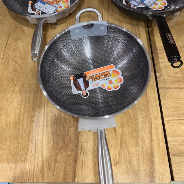 4379厨天伦钢铁王不沾炒锅34cm