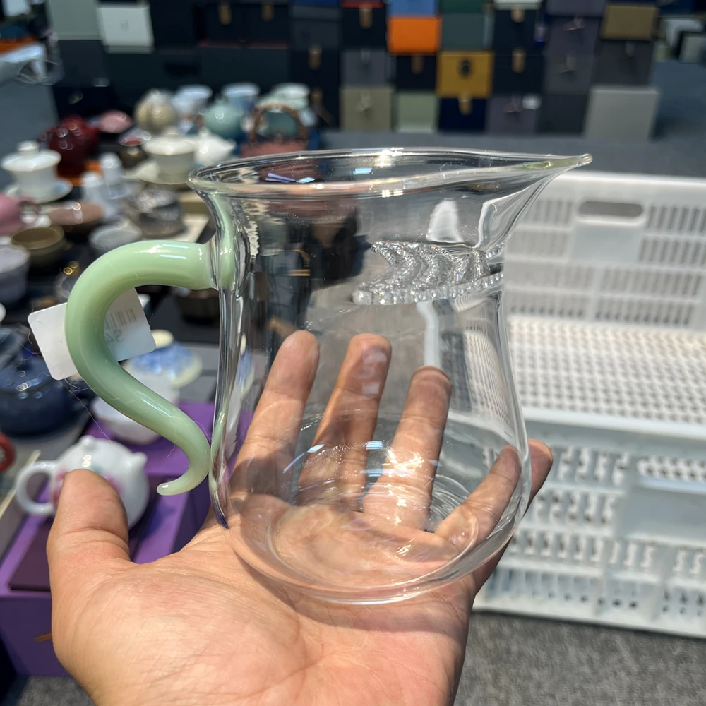 【清仓撤柜】福利 琥珀带茶滤公道杯  s436