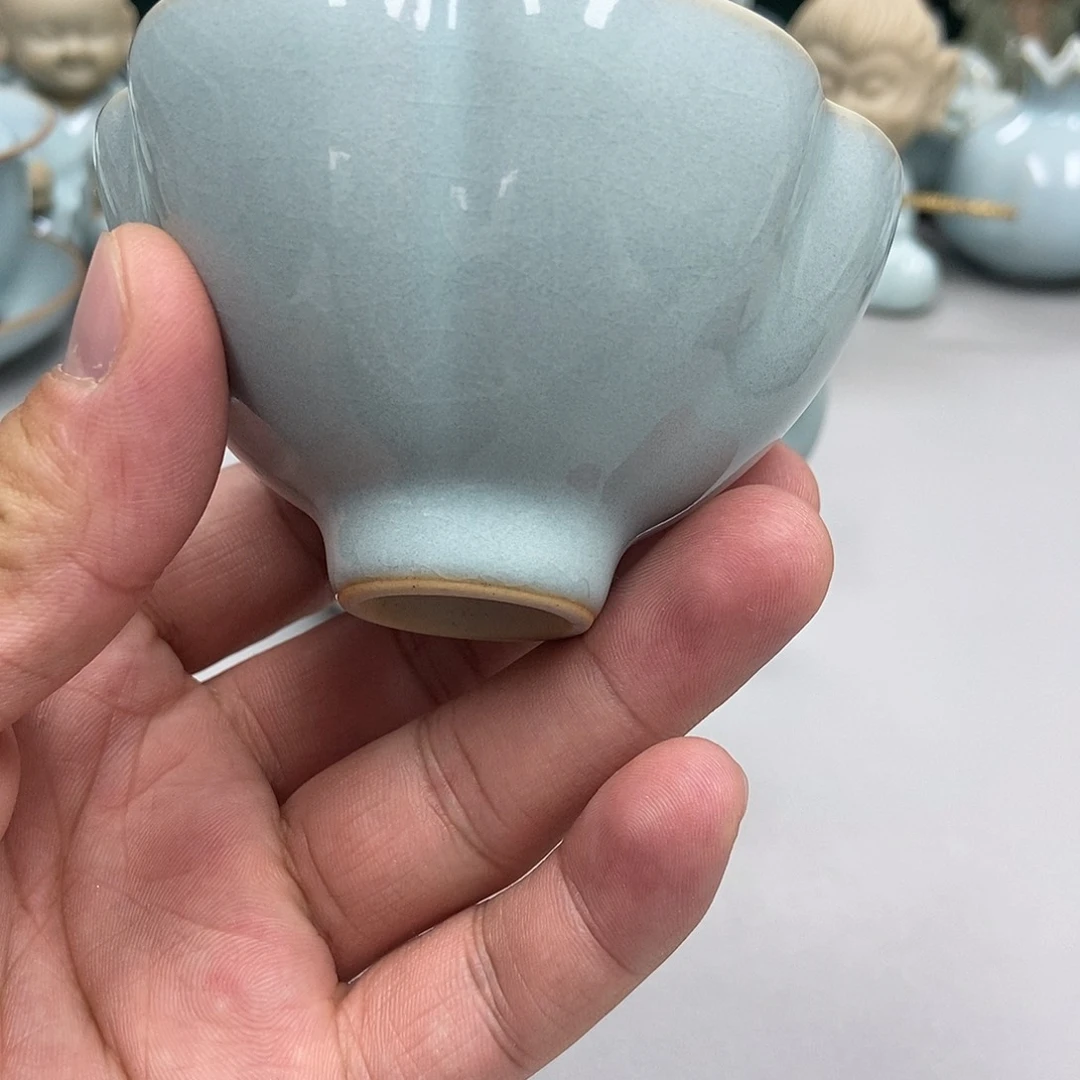 瓷2*℃天青色赵琳老师玫瑰杯