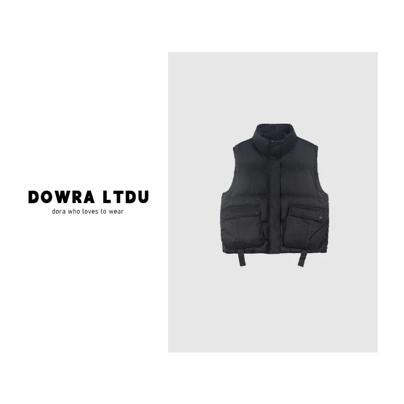 朵拉【自由搭配】2024年冬季新款纯色无袖时尚百搭马甲511-9999