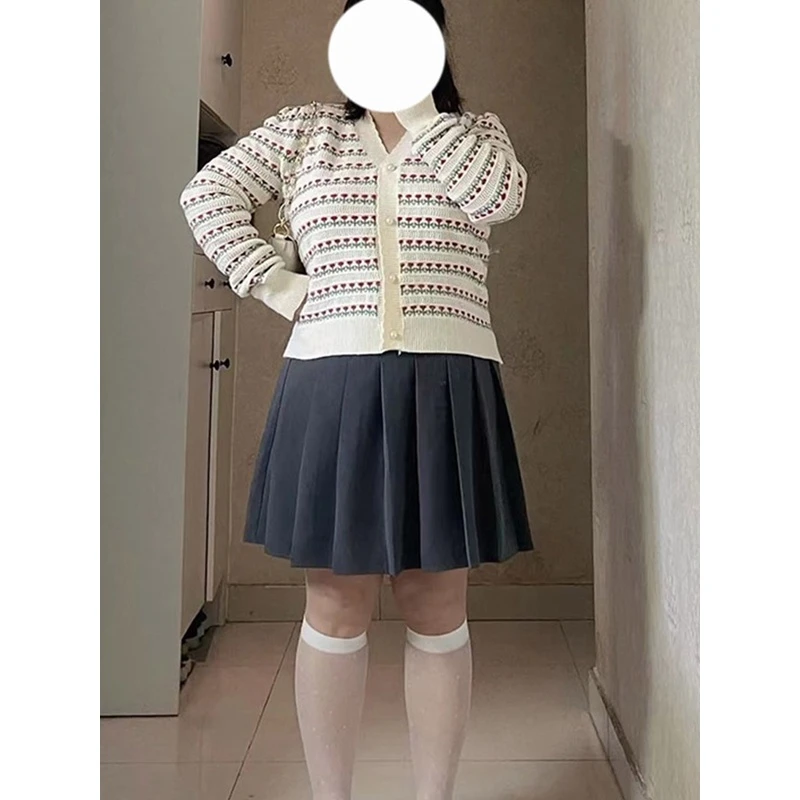 早春新款胖mm百褶裙学院风显瘦大码四季松紧腰a字高腰半身裙