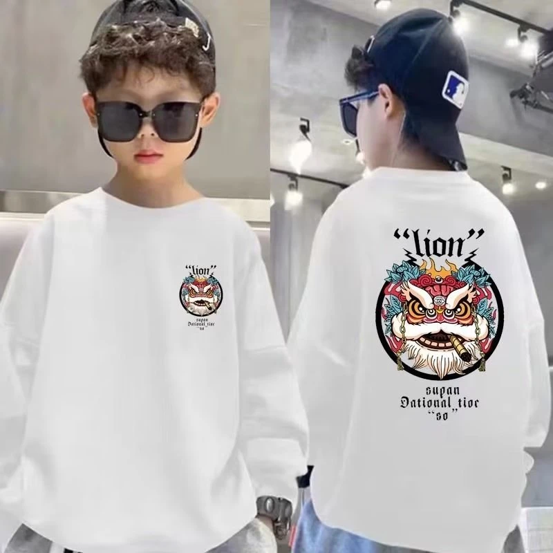 童装男童秋装卫衣春秋款2023新款儿童中大童秋冬帅洋气上衣潮