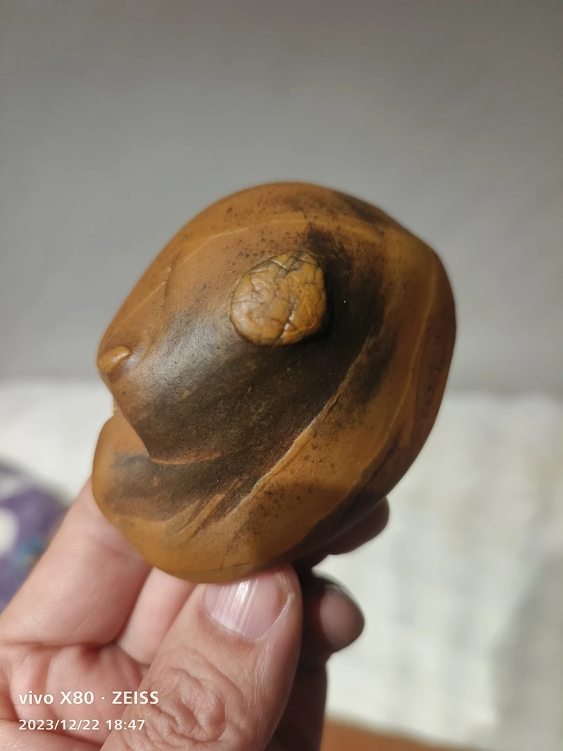 黄蜡石籽料像型油性足