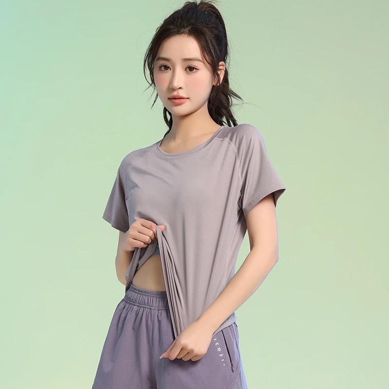 运动上衣女宽松显瘦运动马拉松羽毛球跳操网球跑步瑜伽骑行健身