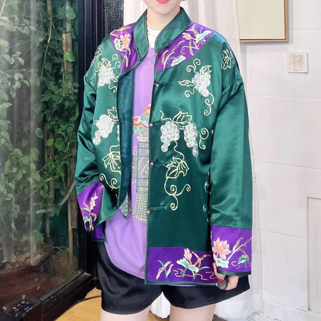 葡萄藤 盘金绣外套