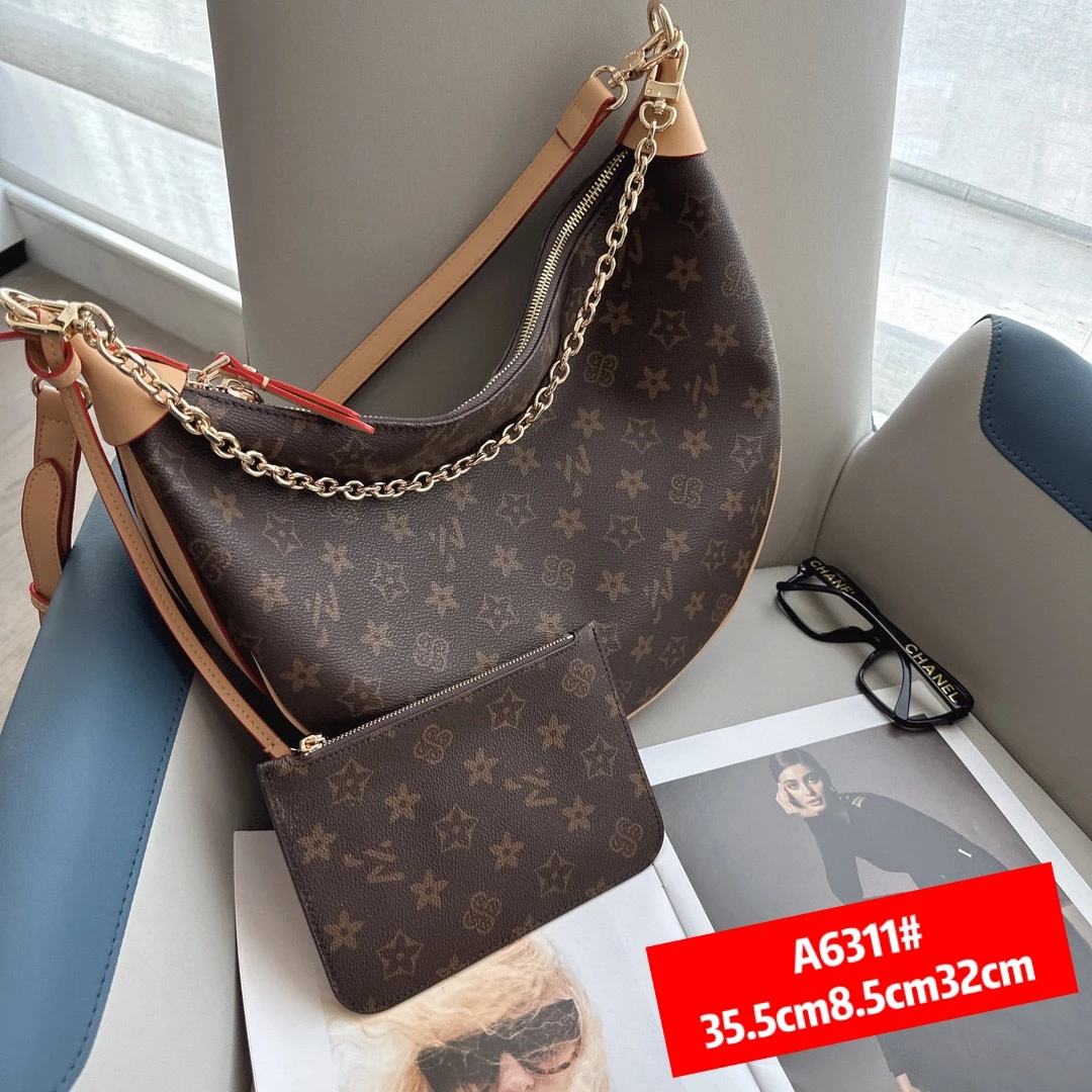 轻奢耐磨碎花单根轻奢风中号腋下单肩包时尚百搭水桶包链条包