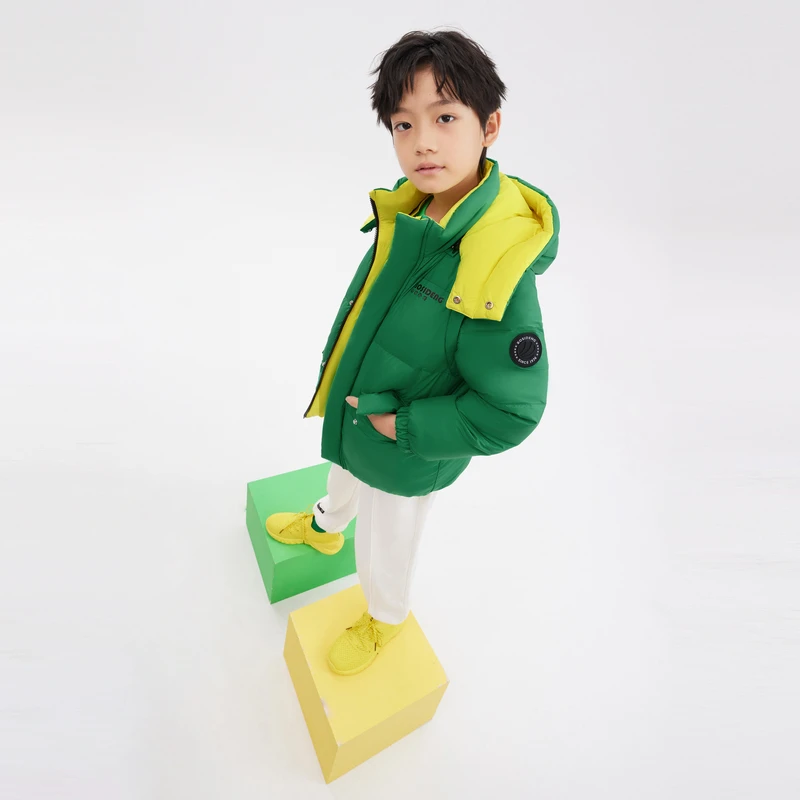 【店播】波司登儿童双面多种穿法羽绒服时尚大童加厚外套 T20143210