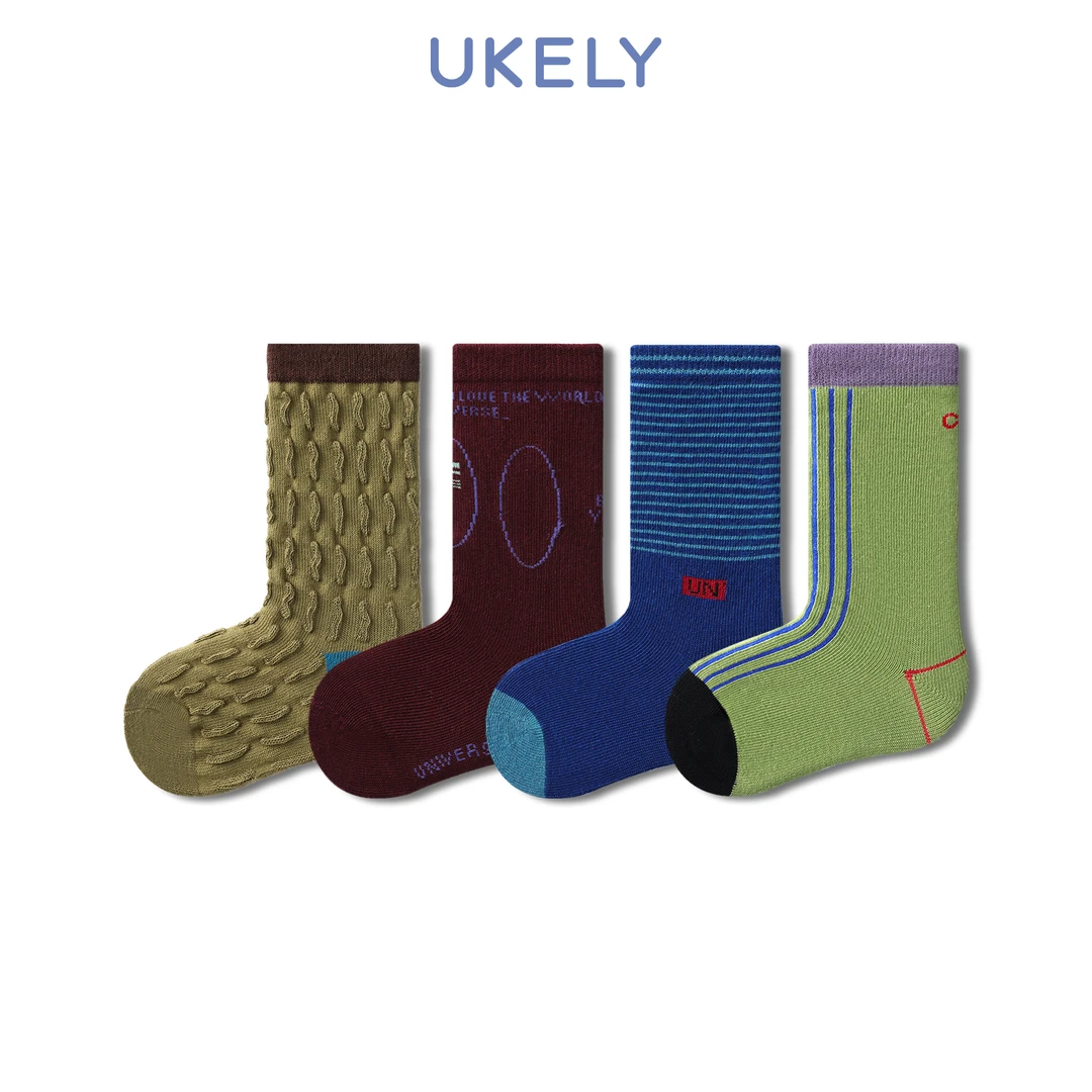 男童袜子秋冬运动透气男孩宝宝棉袜秋冬季新款防臭吸汗儿童中筒袜