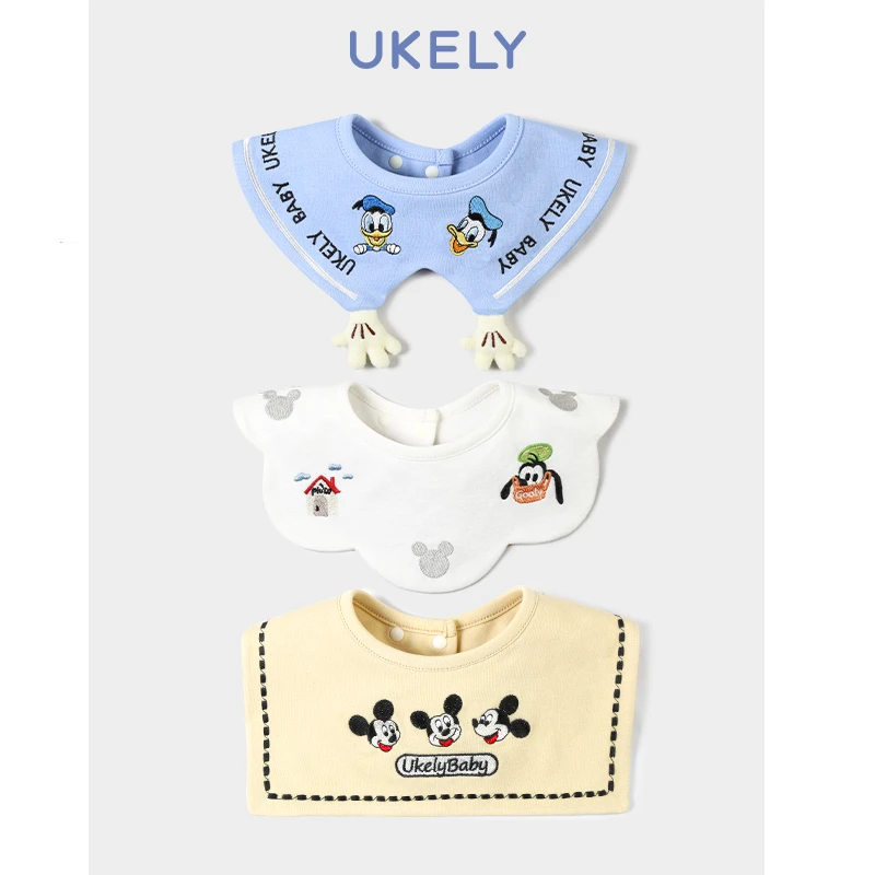 新生儿口水巾a类纯棉吐奶吸水口水围兜男宝女宝围嘴夏季薄款假领