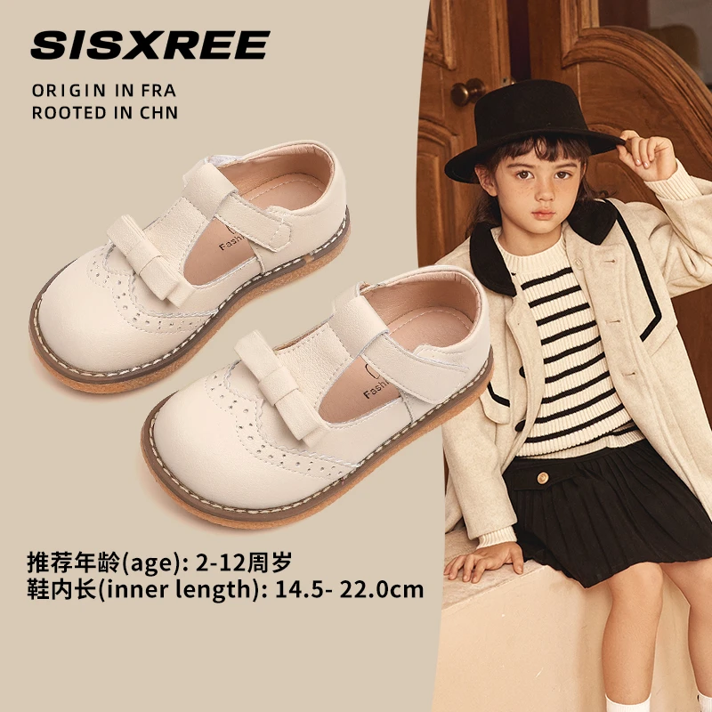 SISXREE【小糖果】皮鞋女童2025春季新款软底黑色小女孩鞋子宝宝鞋