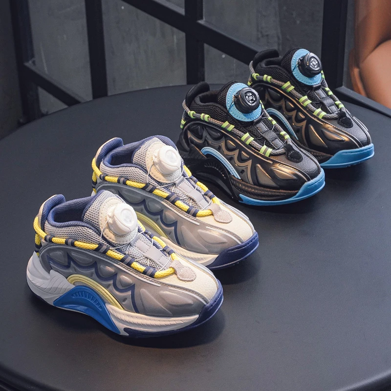 【35-42码】儿童篮球鞋中大童男童运动鞋高帮鞋旋转鞋春秋女童鞋子