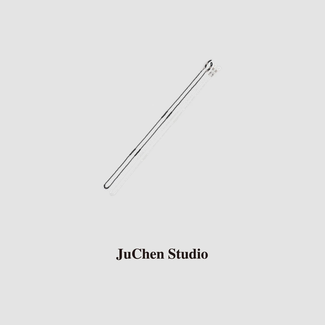 锆石+黑玛N光珠复古防滑眼镜链 SP240506-1-85