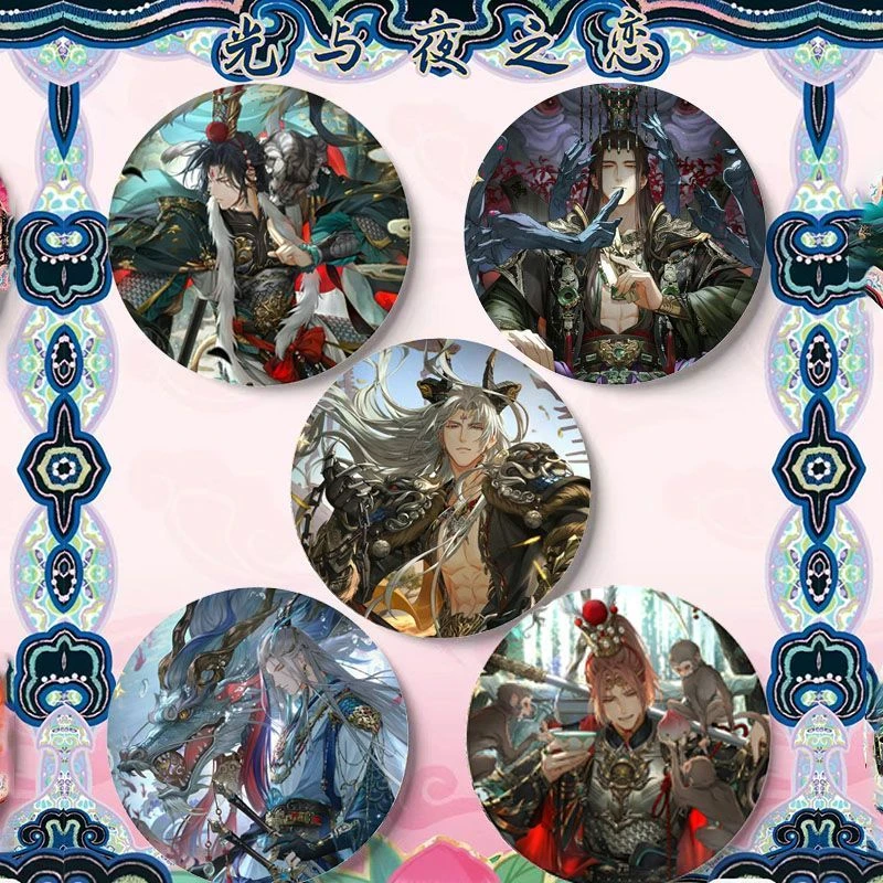 光与夜之恋周边徽章三周年卡面踏云西游系列齐司礼陆沉萧逸二次元