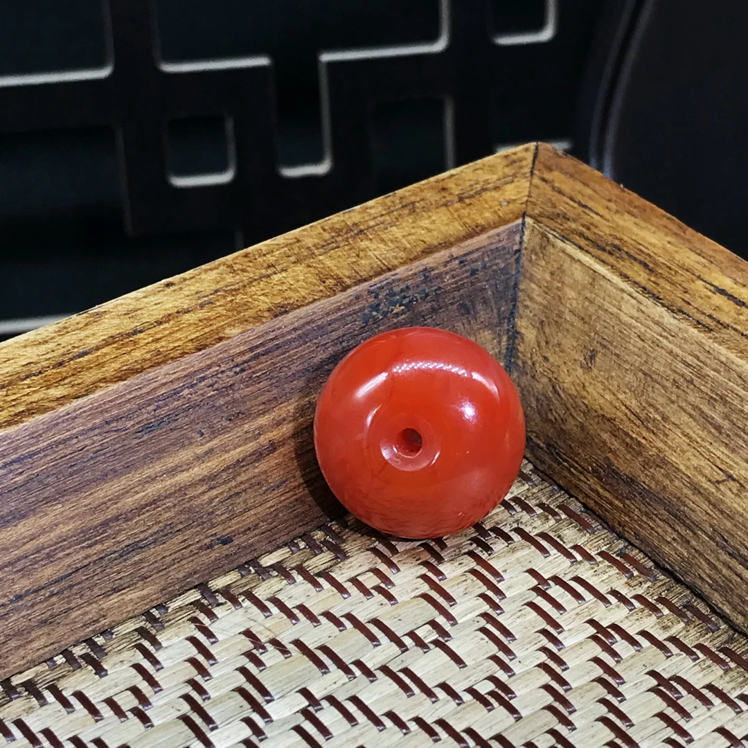 【领源】南红精工平安扣配饰（一个）不含证书