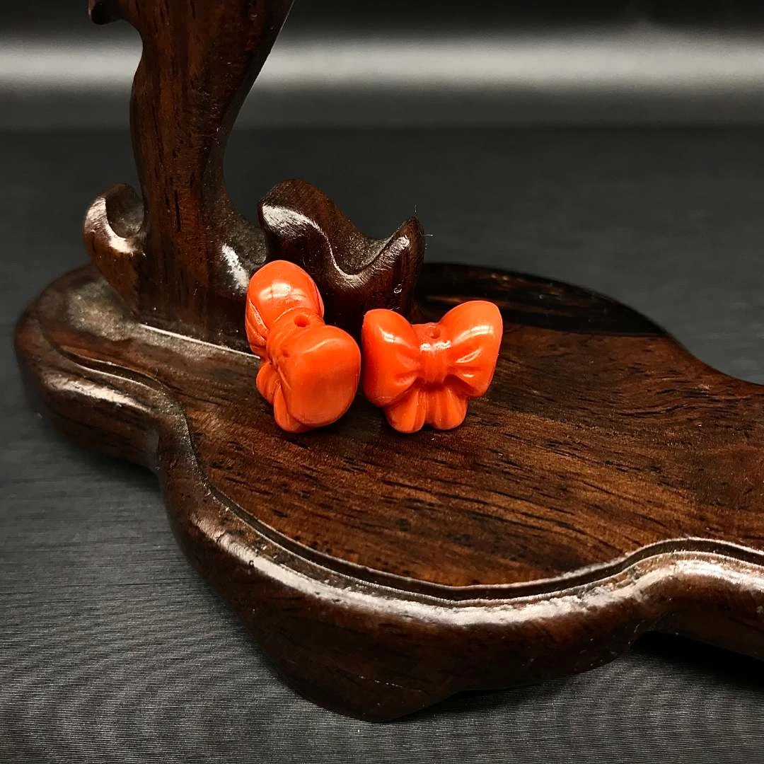 【鼎利源】南红瓦西精工精雕蝴蝶结配饰（多样式发其一）不含证书