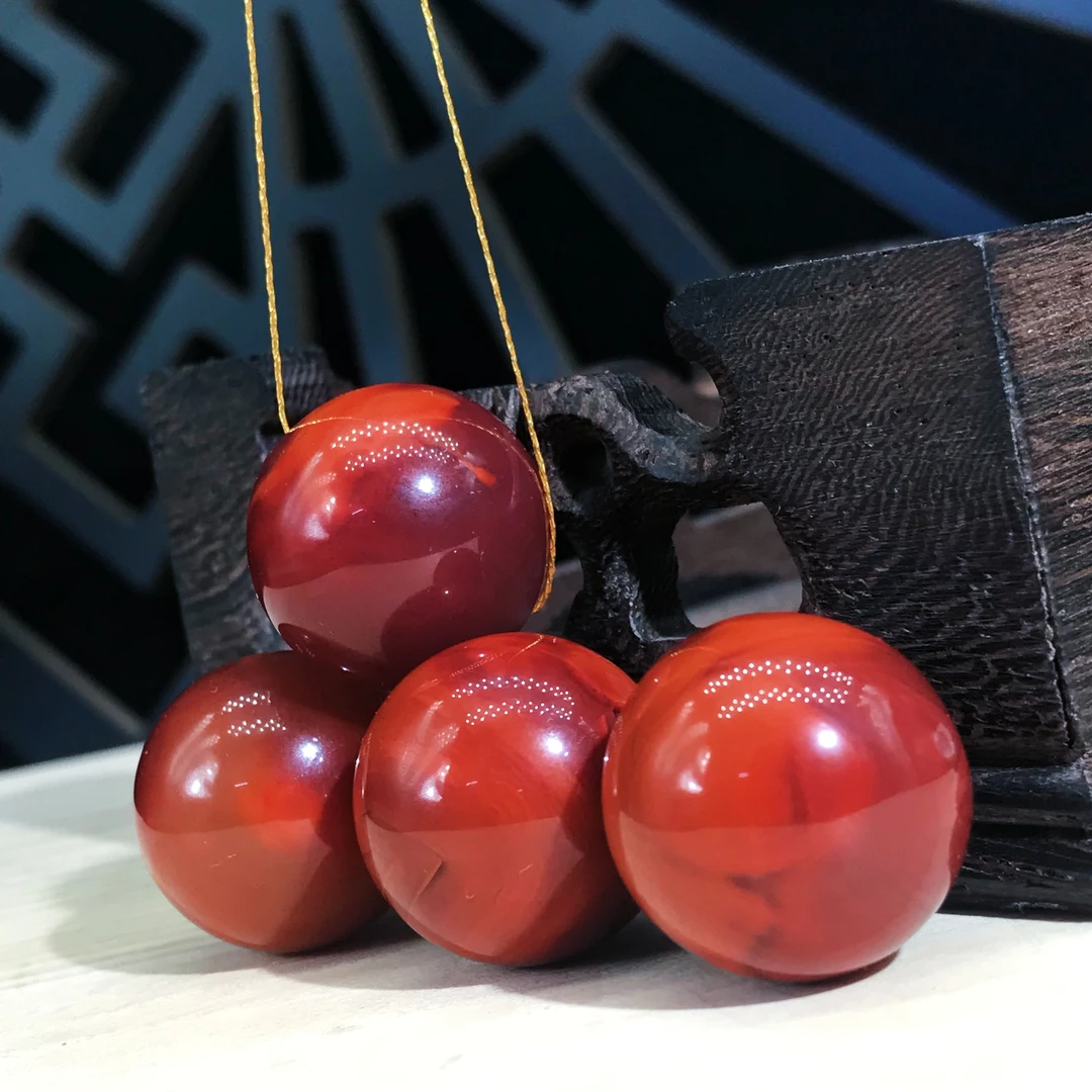 【领源】南红瓦西牛血红典藏单珠一个20mm（多样式发其一）