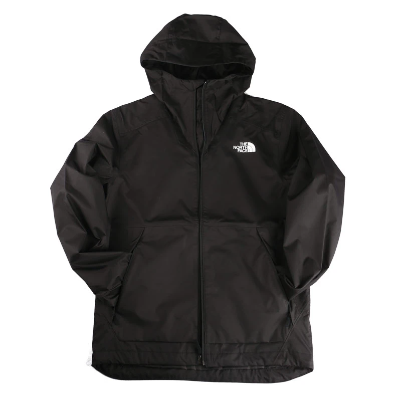 The North Face 北面纯色连帽夹克外套 单冲加绒 冲锋衣 三合一