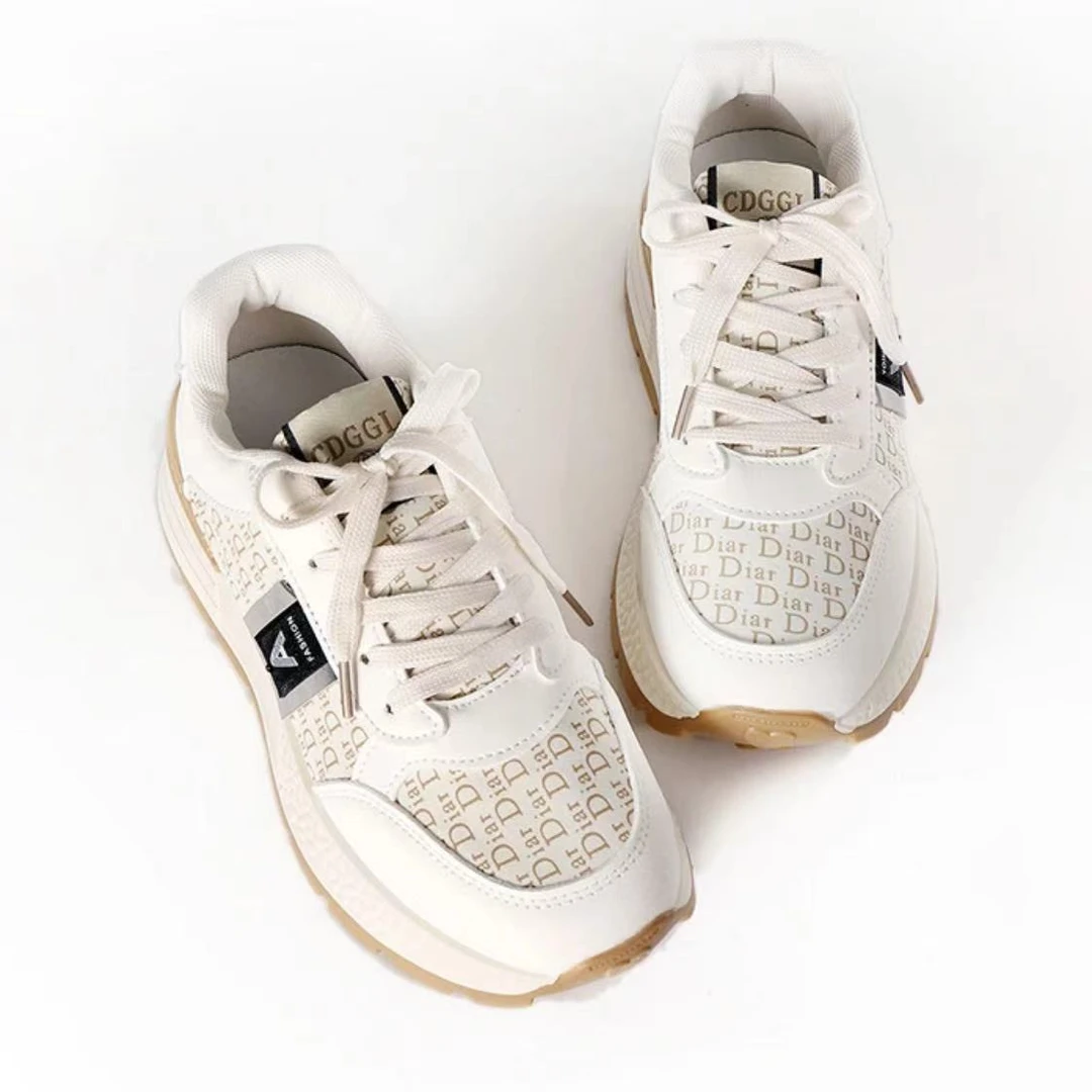 【周周专属】2024复古小香风厚底时尚厚底百搭休闲鞋运动鞋