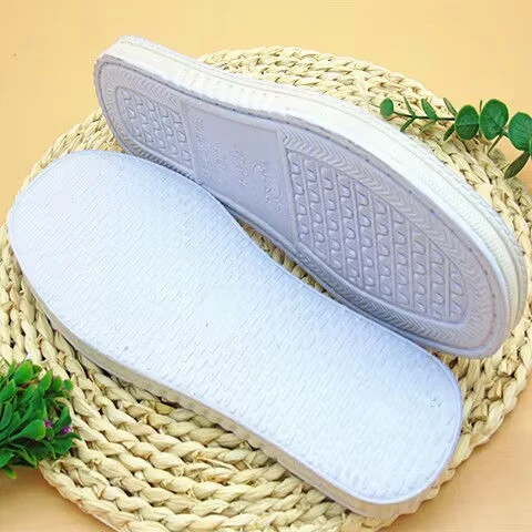白色泡沫鞋底传统布鞋底轻便静音舒适耐磨压花底拖鞋棉鞋底