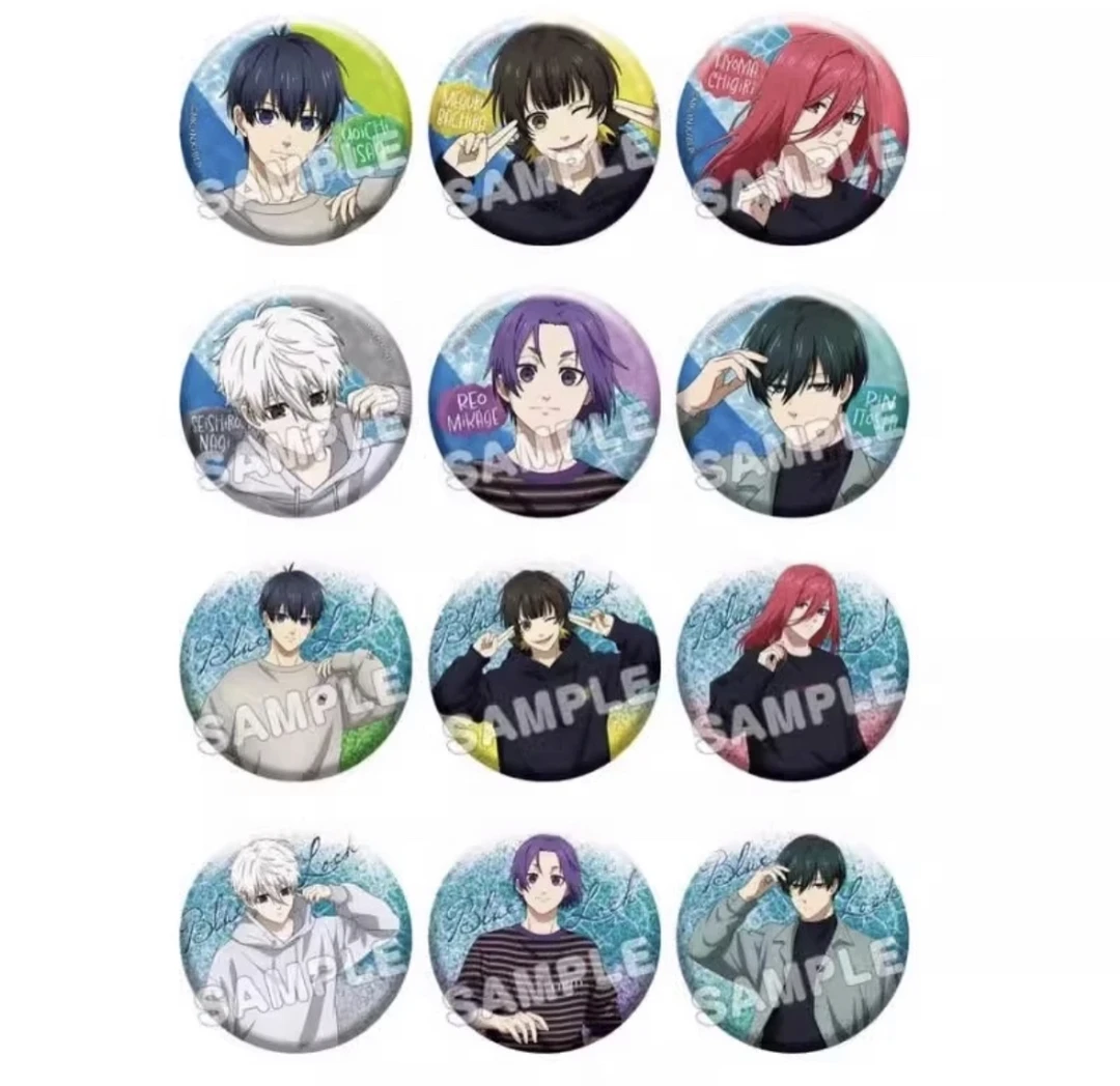 【日谷】蓝锁水族馆7+1闪吧唧徽章_nagi_