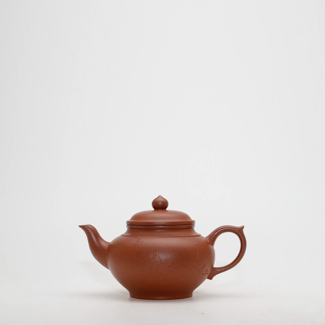 YPG24.紫泥.260cc.笑樱宜兴手工原矿紫砂茶壶茶具手工名家收藏