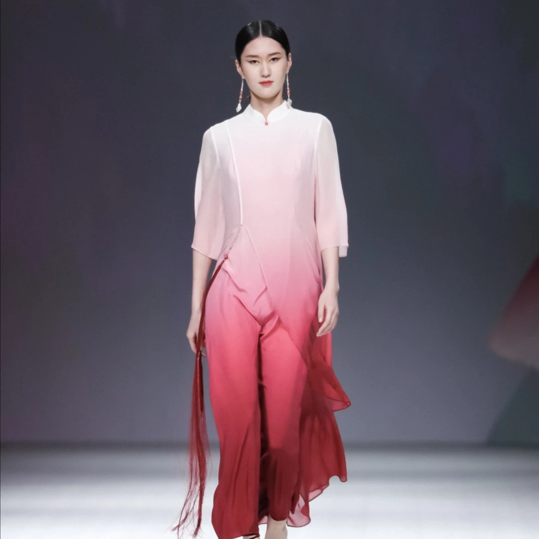 JIXIANGYIJIA/吉祥衣家太液暗浮香 连衣裙新中式女装932233067